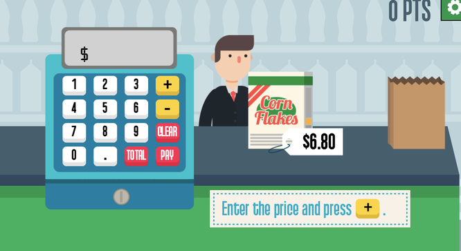 Free Online Math Games_Grocery Cashier