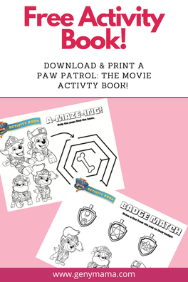 PAW Patrol: The Movie | Download A Free Activity Book