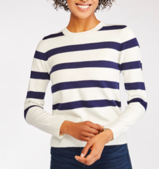 Wantable Review Navy Stripe Sweater