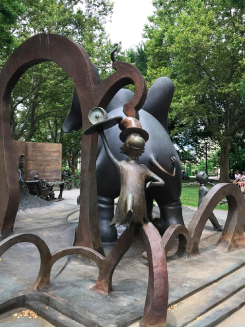 Amazing World of Dr. Seuss Sam Sculpture