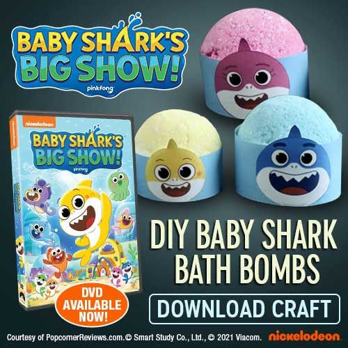 Celebrate the release of Baby Shark's Big Show DVD with Baby Shark Bath Bombs!