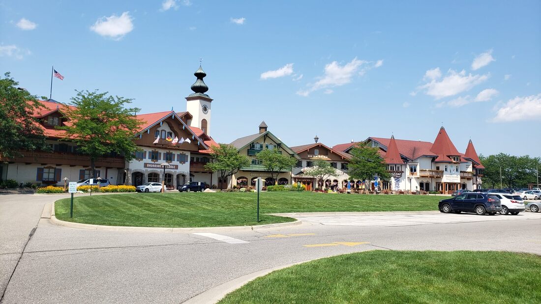 The Bavarian Inn Lodge sits on expansive and beautifully manicured grounds