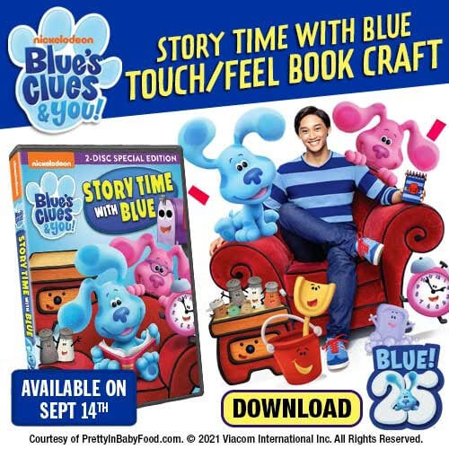 Blue's Clues 25th Anniversary | DIY Touch and Feel Book Craft