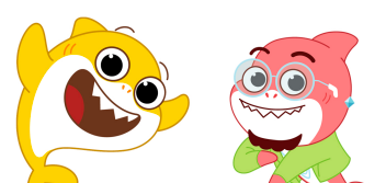 Download your own Baby Shark, Offshark, and Sharki B character printouts!
