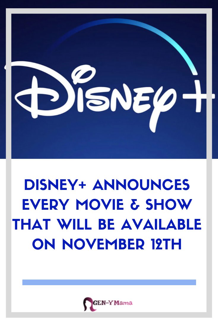 Disney Plus Announces Every Movie and Show that Will Be Available on November 12th