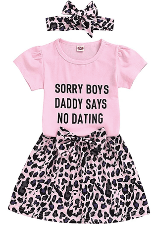 Funny Toddler Shirts_Daddy Says No Dating