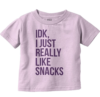Funny Toddler Shirts_I Really Like Snacks