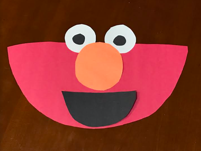 Easy Elmo Craft Mess-Free Finished Product Ideal