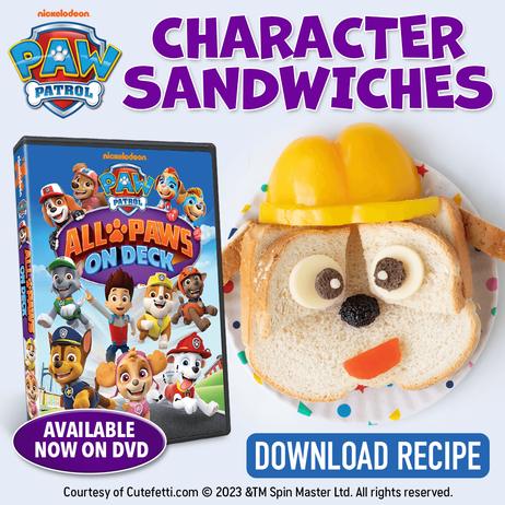 PAW Patrol All Paws on Deck | Character Inspired Sandwiches