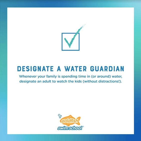 Water Safety Tip, Designate a Water Guardian
