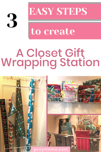 DIY Closet Gift Wrapping Station