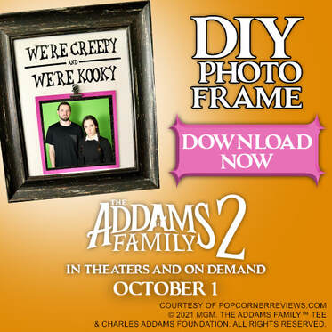 The Addams Family 2 in theaters and On Demand October 1st | DIY Picture Frame
