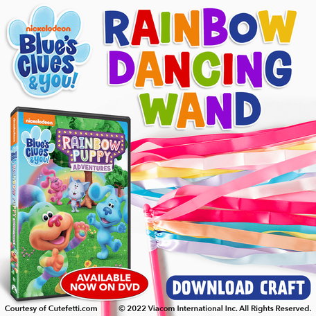 Blue's Clues & You! Rainbow Puppy Adventures DVD | DIY Rainbow Dancing Wand