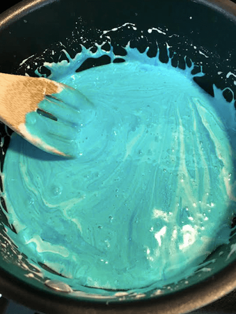 Blue's Clues & You Inspired Rice Krispy Treats Step 1: Melt Marshmallows