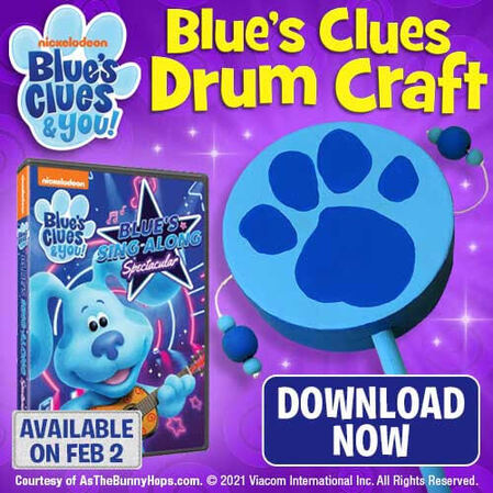 Blue's Clues Drum Craft