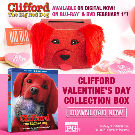 Clifford the Big Red Dog Movie Night | Clifford Card Box/Centerpiece