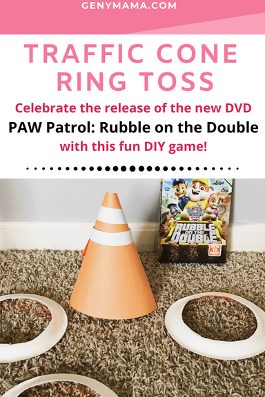 DIY Ring Toss Game & PAW Patrol Rubble on the Double DVD Release