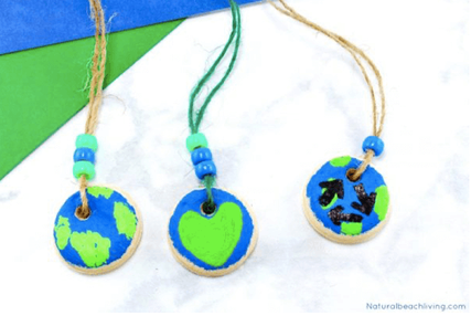 Earth Day Crafts and Projects Salt Dough Necklace