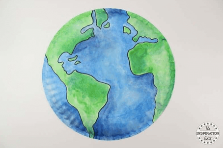 Earth Day Crafts and Projects Paper Plate Earth