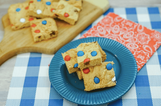 How to make Election Day fun for kids, red white and blue cookie bars