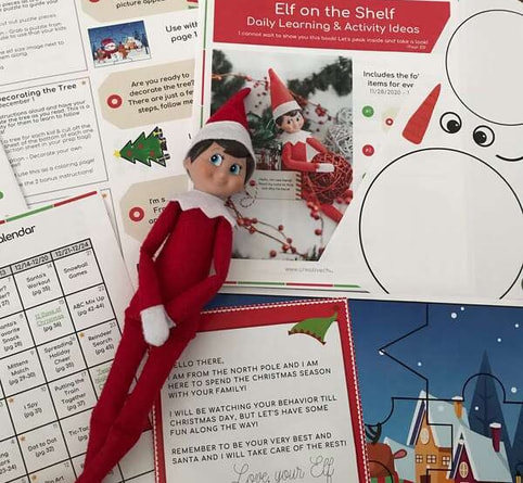 Elf on the Shelf Activity Kit provides 27 activities for your elf to leave your children