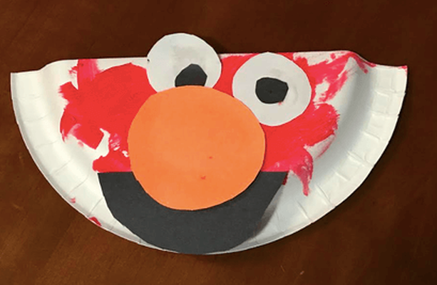 Celebrate Elmo's Birthday with this Elmo Inspired Paper Plate Craft