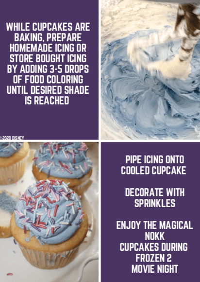 Frozen 2 Family Activities Magical Nokk Cupcakes