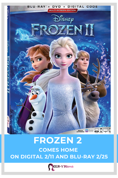 Disney's Frozen 2 Arrives Home on Digital 2/11 and Blu-ray 2/25