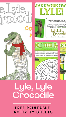 Free Printable Activity Sheets Celebrating Release of Lyle, Lyle Crocodile | Now in Theaters 