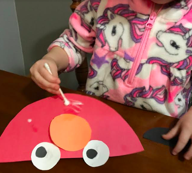 Easy Elmo Craft Mess-Free Assembly