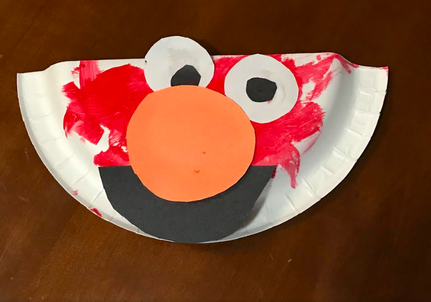 Messy Elmo Craft Finished Product