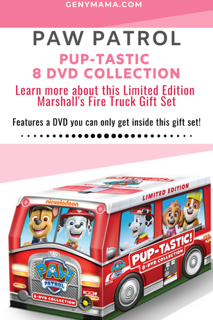 New PAW Patrol 8 DVD Collection Marshall's Fire Truck Gift Set to arrive just in time for Christmas!