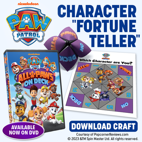 PAW Patrol All Paws on Deck | PAW Patrol Character Fortune Teller Printable