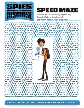 Spies in Disguise Printable Activity_Maze