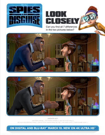 Spies in Disguise Printable Activity_Look Closely