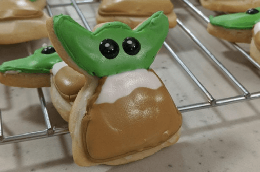 Star Wars Day Baby Yoda Cookies