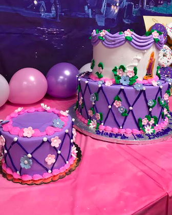Tangled First Birthday Cakes