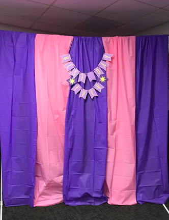 Tangled First Birthday Photo Backdrop