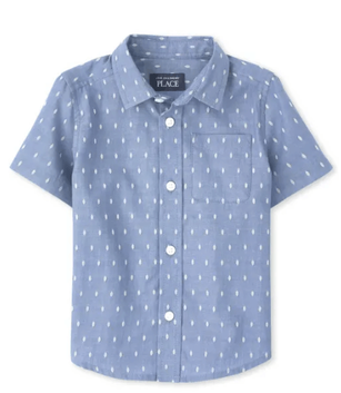 Back to School Shopping Guide | The Children's Place 60% Off Sale | Toddler Boys Button Down Shirt