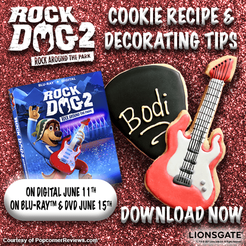 Rock Dog 2 Guitar and Guitar Pick Cookies