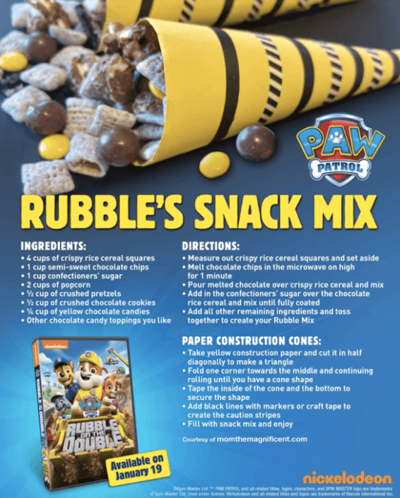 PAW Patrol Rubble's Snack Mix