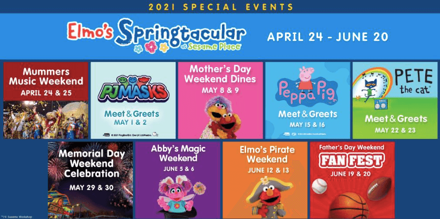 Sesame Place Announces Elmo's Sringtacular Weekend Events