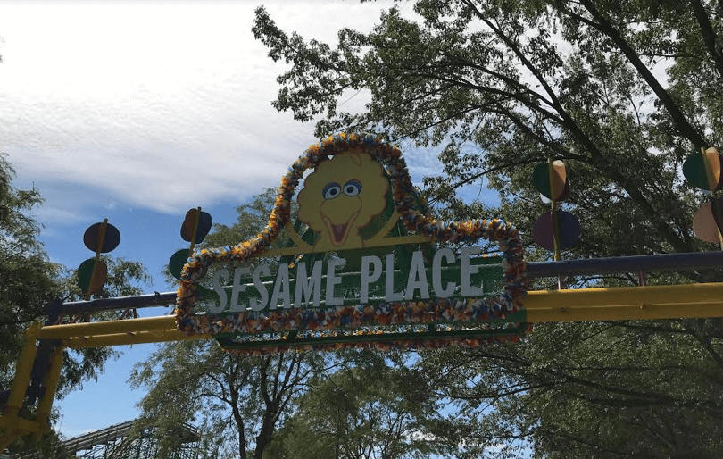 Sesame Place 2020 | Front Entrance Decorated for 40th Birthday