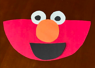 Sesame Street Craft Elmo Face