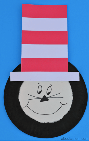 Seuss Themed Crafts_ Cat in the Hat Plate Craft