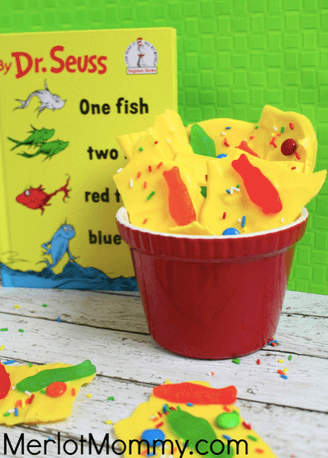 Dr. Seuss One Fish Two Fish Chocolate Bark