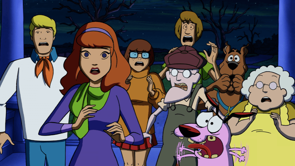 Crossover Alert! Scooby Doo and Courage the Cowardly Dog team up in Straight Outta Nowhere a Brand New Full-Length Feature