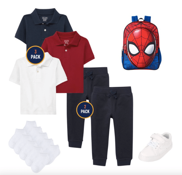 Back to School Shopping Guide | The Children's Place 60% Off Sale | Toddler Boys Polo 3 Pack