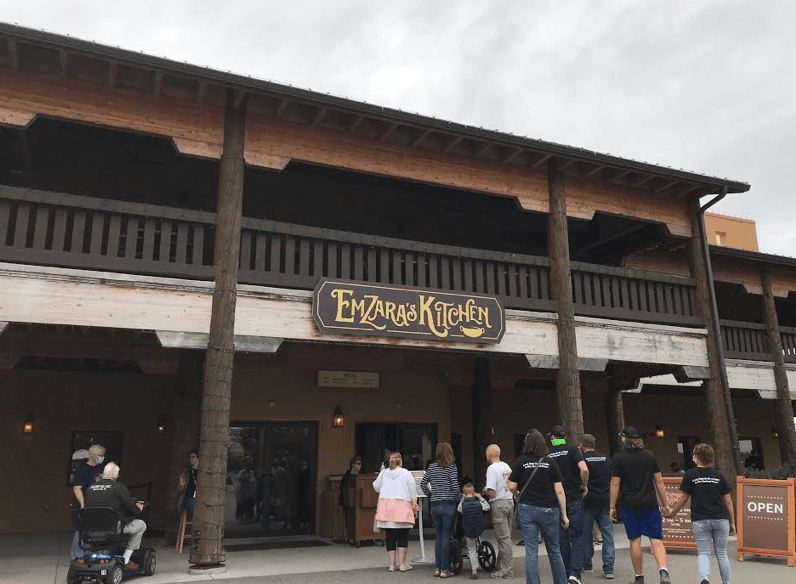 Visiting the Ark Encounter with Kids, Children 4 and under eat FREE at Emzara's Kitchen